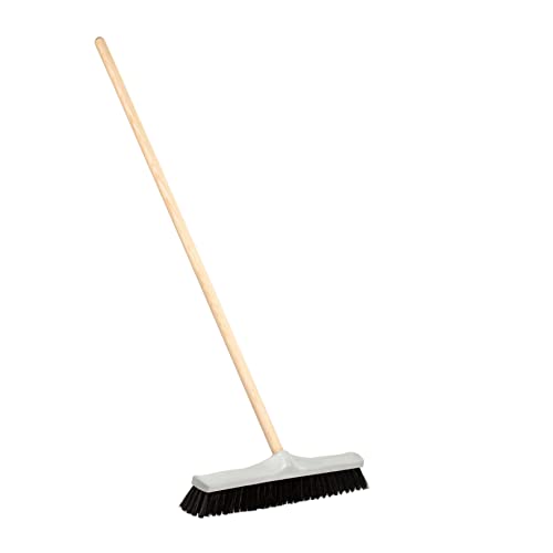 Cepillo barrendero Industrial 50 cm Pelo Mezcla para un Barrido Profundo y Suave con Mango Madera