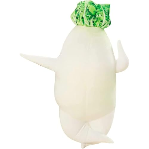 大根 ぬいぐるみ 抱き枕 可愛い 大きい ふわふわ もちもち 柔らかい 特大 昼寝枕 添い寝枕 面白い クッション 背当て 子供 彼女 誕生日 プレゼント 贈り物 装飾品 多機能 縫い包み (80cm)