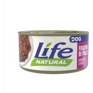 Life Natural Cibo Umido per Cane, Fegatini di Pollo, 24 Scatolette da 90 g