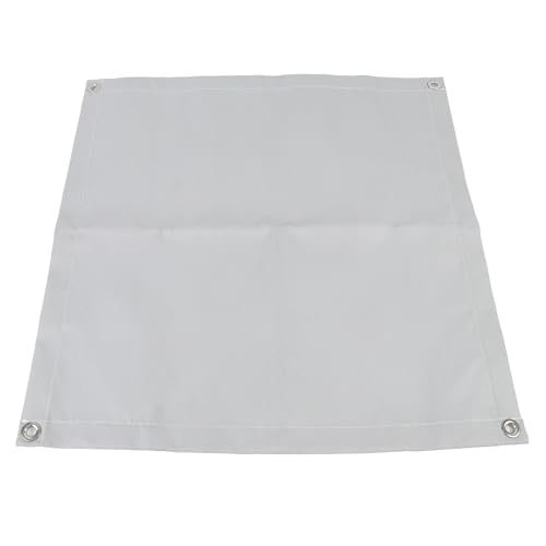 Fire Pit Mat 24x24, Heavy Duty Fireproof Grill Mat for Outdoor Camping, BBQ Bonfire, Heat Silicone Coated Fiberglass with Ground Stakes