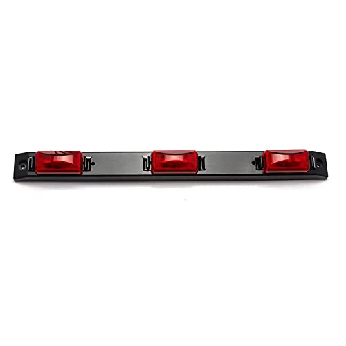 Xotic Tech 1pc Red Lens Rear Truck Tailgate Running Light Bar,Compatible with Ford F-150 F-250 F-350 F-450 Dodge RAM 1500 2500 3500 or Chevy Silverado or GMC Sierra etc(Red 9-LED)