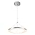 CHYING LED Pendant Lights Kitchen Island, 11.8" 15W Warm White Modern Ring Chandelier, Adjustable Height Silver Hanging Pendant Ceiling Light for Dining Room Bedroom Hallway Entryway, 3000K