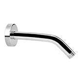 NearMoon Shower Arm with Flange, Made of 304 Stainless Steel Shower Extension Extender Pipe, Wall-Mounted for Fixed Bathroom Showerhead, Never Rust (8 Inch, Chrome Finish)