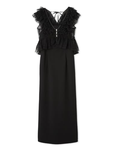 [スナイデル] Sustainaペプラムチュールドレス SWFO252088 レディース BLK 0