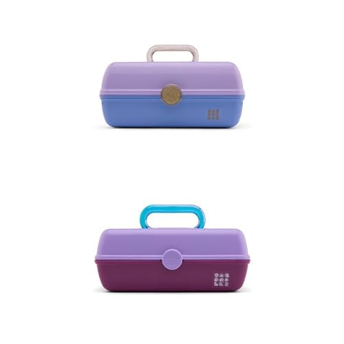 Image of Bundle of Caboodles On-The-Go-Girl Case, Lavender Over Blue + Caboodles Pretty In Petite - Lavender Over Violet