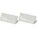 American Metalcraft CMCSW2 Card Holders, Signs and Stands, 2.2" Length x 5.25" Width, White (Pack of 2)
