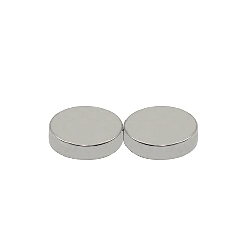 Grip Super Strong Neodymium Disc Magnets (1/2 In X 1/8 In) - 5X Stronger Than Earth Magnets - Nickel Plated - Home, Garage, Workshop, Toolbox #TOP8