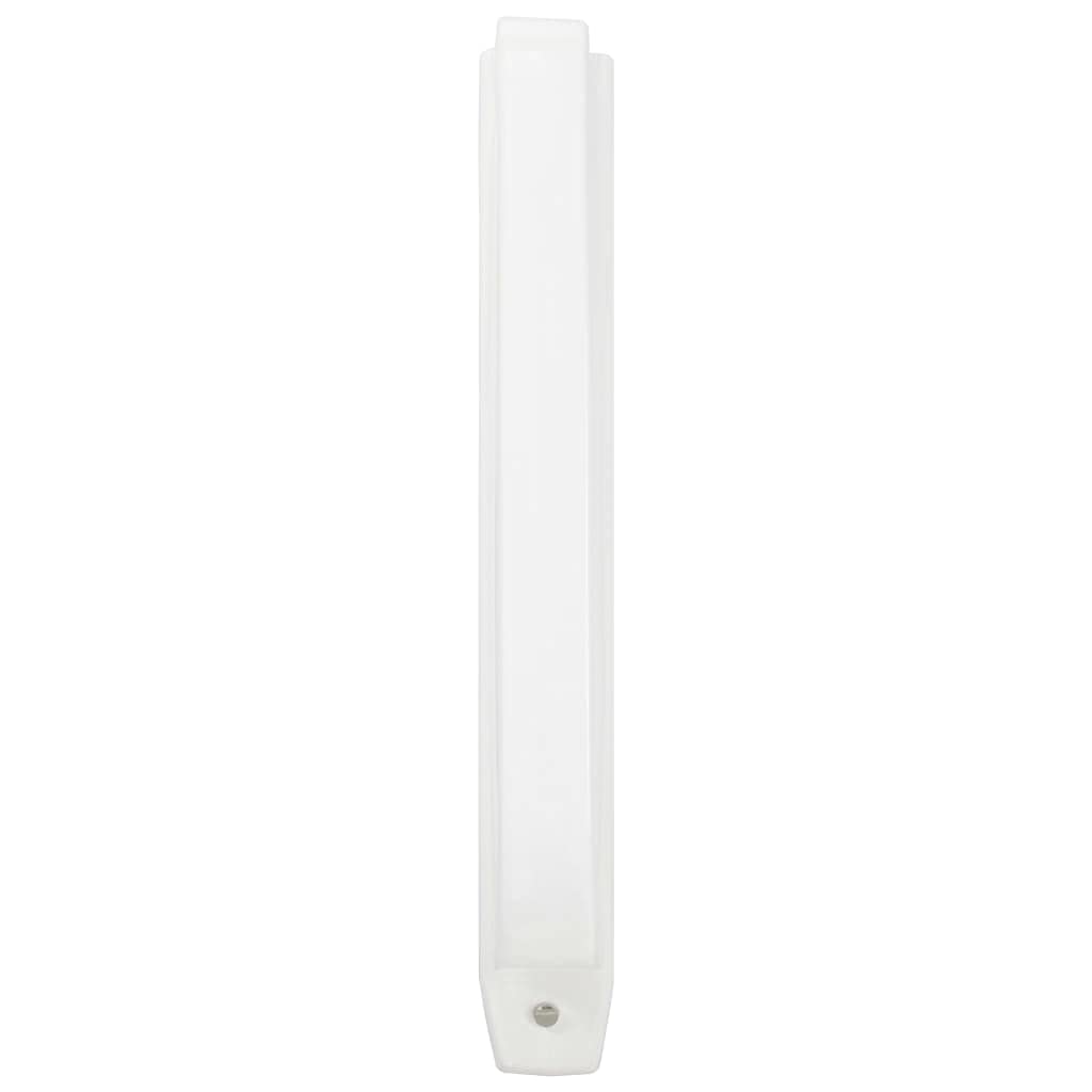 vidaXL Separador de privacidad de urinario de pared cerámica blanco