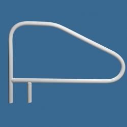 SAFTRON CBRTD-448-W Return to Deck Cross Braced Hand and Grab Rail 4 Bend 48 x 32 in. White Metal Inside