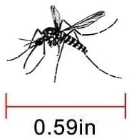 Miniatura 5 de Divertida novedad creativa broma patrón de dibujos animados trucos amigos juegos realista Mosquito Animal Insecto Sello (dos)