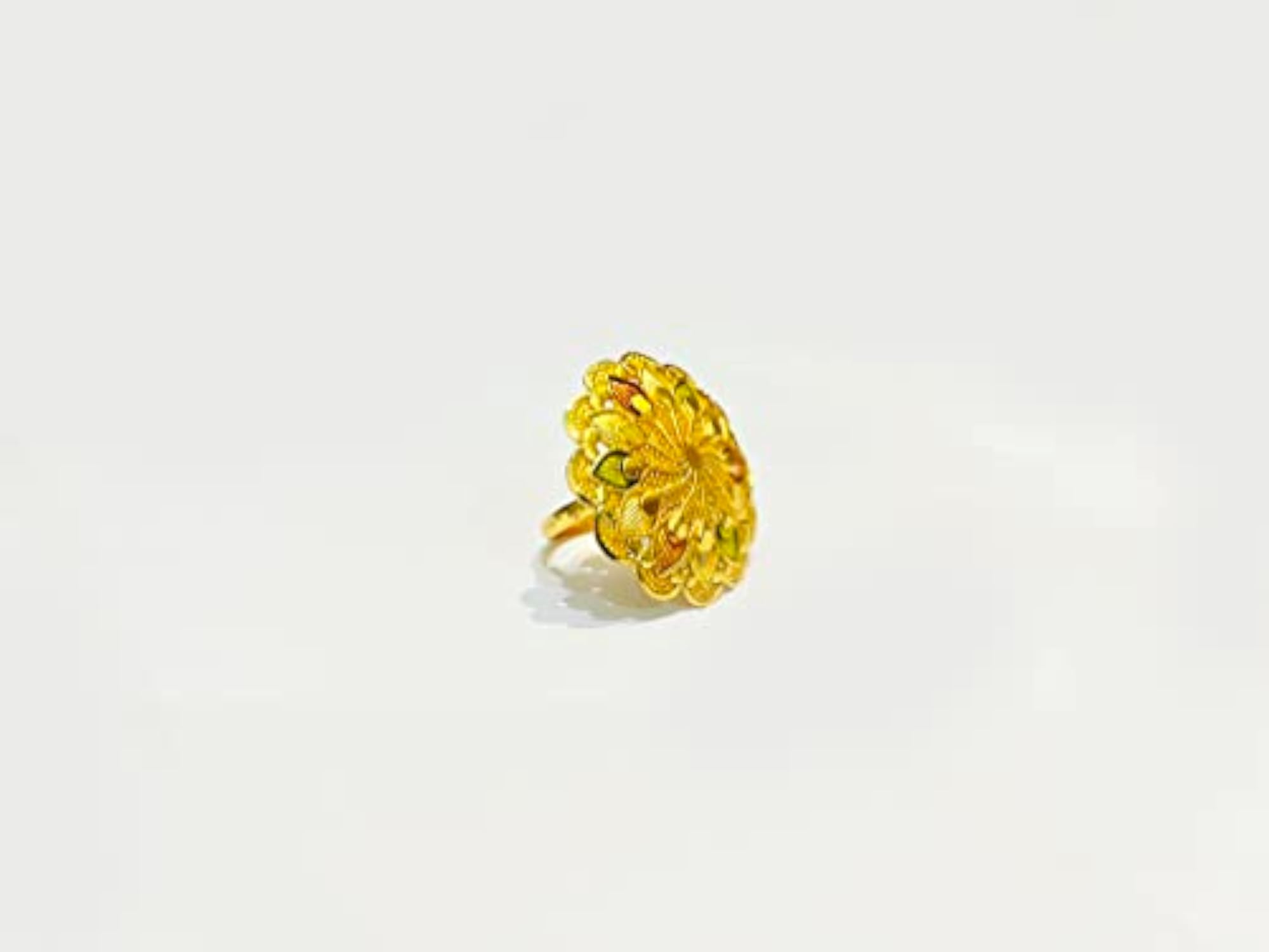 Women's Premium Gold Plated Handmade Adjustable Finger Ring