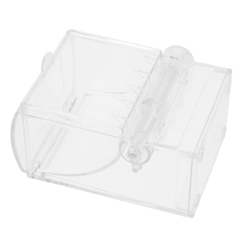 Cabilock Automatic Toothpick Holder Dispenser Chic Transparent Storage Case for Home Use Compact Design with Rotating Mechanism for Easy Access to Toothpicks for Fruits Desserts Appetizers