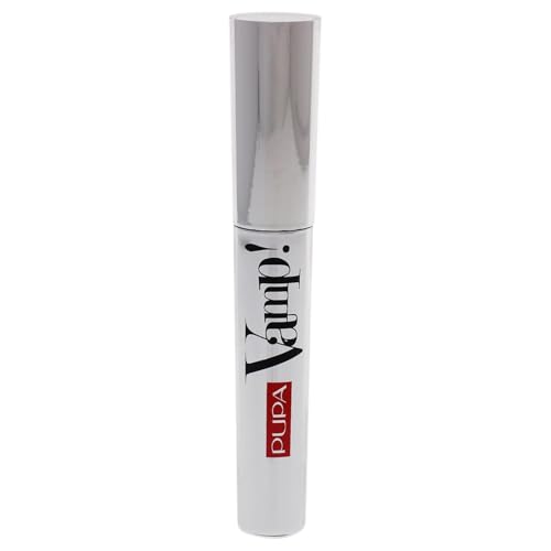 Pupa Milano Vamp! Exceptional Volume Mascara - Exaggerated Lashes with Oversize Volume - Revolutionary in Performance and Formula - Creamy Texture with a Restructuring Effect - 100 Black - 0.183 Oz