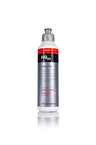 KOCHCHEMIE Heavy Cut Coarse Polishing Compound v2- Silicone-Oil-Free; Fast Reworking of Heavily Weathered Paintwork and Deep Scratches; Ideal for Soft and Scratch-Proof Paint (250ml)