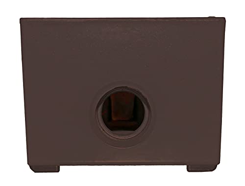 Image of SIGMA ENGINEERED SOLUTIONS Metal Electrical Outlet Box, Weatherproof, Easy Mount Plug and Receptacle Protector, 1 Gang Box, Bronze, (E) 4 Holes