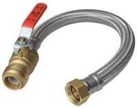Shark Bite U3088FLEX18BVLF 3/4" X 18" Flexible Water Heater Connector With Ball Valve
