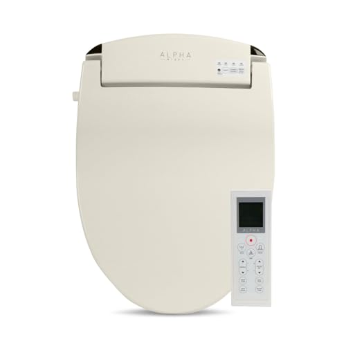 ALPHA BIDET JX2 Elongated Bidet Toilet Seat, Beige, Endless Warm Water, NEW* Bowl Mist, LED Light, Quiet Operation, Wireless Remote, Stainless Steel Nozzle, Sittable Lid, 3 Year Warranty ALPHA BIDET JX2 Elongated Bidet Toilet Seat, Beige, Endless Warm Water, NEW* Bowl Mist, LED Light, Quiet Operation, Wireless Remote, Stainless Steel Nozzle, Sittable Lid, 3 Year Warranty
