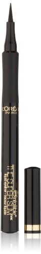 L'Oreal Paris Makeup Infallible Super Slim Long-Lasting Liquid Eyeliner, Ultra-Fine Felt Tip, Quick Drying Formula, Glides on Smoothly, Black, 0.03 fl oz., 2 Count