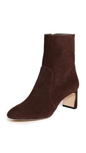 Stuart Weitzman Women's Babette Zip Boots 60mm, Walnut, 7.5 Medium US