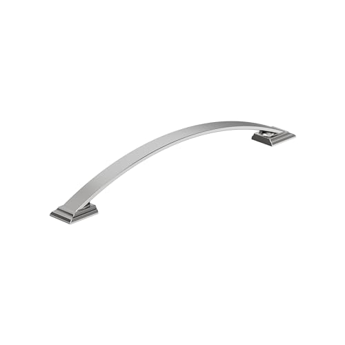 Image of Amerock Candler 8-13 /16 inch (224mm) Center-to-Center Polished Chrome Cabinet Pull, BP2935126