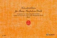Cahier de musique pour Anna Magdalena Bach: Piano.      Sheet music – January 1, 2000
