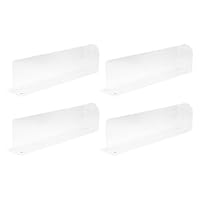 MOTHNUR Supermarkt-Regalteiler 4 Stück Mit Magneten Acryl Warentrenner Für Haushaltsregale Und Geschäftsklassifizierung Stabiler Regaltrenner Zur Warenorganisation Von Getränken Brot Und Gewürzen