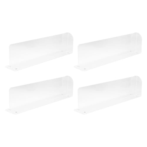 MOTHNUR Supermarkt-Regalteiler 4 Stück Mit Magneten Acryl Warentrenner Für Haushaltsregale Und Geschäftsklassifizierung Stabiler Regaltrenner Zur Warenorganisation Von Getränken Brot Und Gewürzen