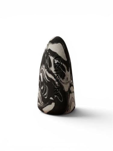 Image of Makeup Sponge (Black Marble) | Latex-Free Beauty Blender for Foundation, Concealer & Powder | Ultra Soft Blending Sponge for Wet & Dry Use | Streak-Free Flawless Finish Applicator