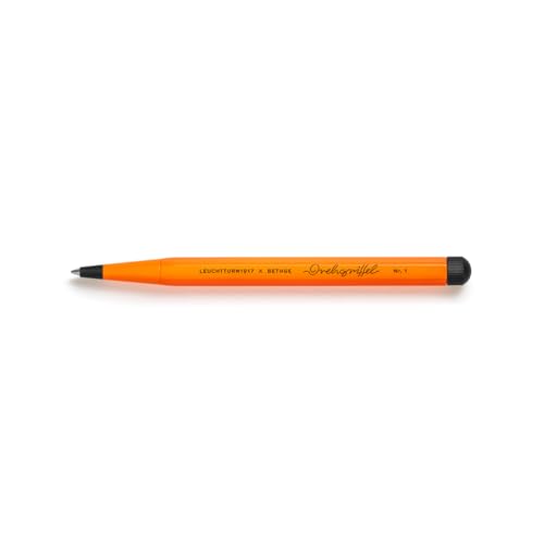 Image of LEUCHTTURM1917 Ball Point Pen Drehgriffel No.1 Luminous Edition Orange | Luminous Edition, Twist Mechanism, Drehgriffel No. 1, Premium Writing Pen, Journal Pen, Office