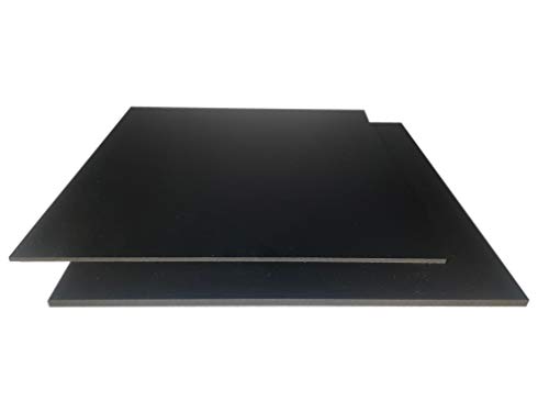 Placa de espuma dura de PVC de 3-5 mm, color negro, 1000 x 500 x 5 mm