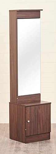 Image of MAMTA DECORATION Engineered Wood Dressing Table with Storage for Living Room Bedroom Wooden Vanity Tables (Brown)