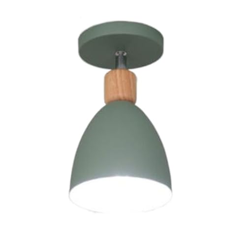 HCIPJQY Lámpara De Techo Empotrada Moderna Foco De Metal Blanco Con Detalles De Madera Para Dormitorio, Cocina Y Pasillo. Lámpara Empotrada Minimalista De Estilo Nórdico. Foco De Techo Para