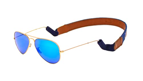 Image of Leather Hand-Stitched Needlepoint Sunglass Strap Retainer