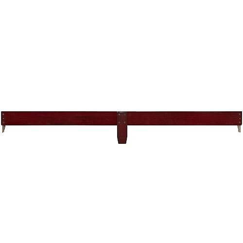 Image of Dream On Me Mini Crib Bed Rail in Cherry, Converts Mini Cribs to Twin Size Beds, Solid Wood Construction
