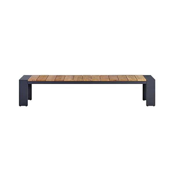 Gartenbank Konis aus recyceltem Teak & Aluminium