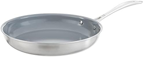 ZWILLING Spirit Ceramic Nonstick Fry Pan, 10-inch, Stainless Steel