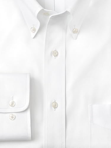 Paul Fredrick Men's Tailored Fit Cotton Non-Iron Pinpoint Cotton Dress Shirt2