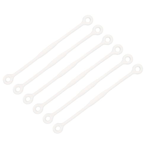 M METERXITY 6 Pack Tennis Dampener - Shock Absorber, Silicone Racquet String Damping, Apply to Tennis Racket (12cm, Clear)