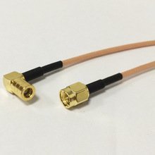 SMA male to SMB female right angle RA RF jumper cable RG316 15cm 6inch NEW Ships Quickly From USA
