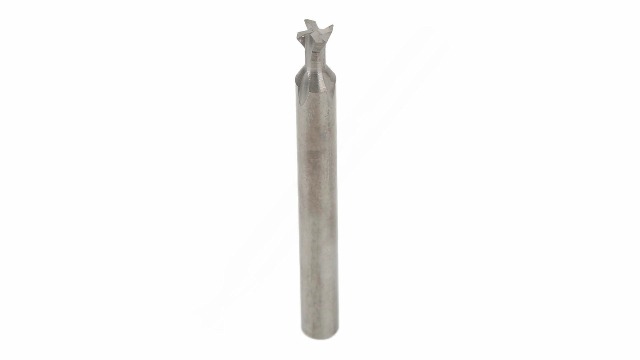 Image of Dovetail End Mill Cutter, Hardened Alloy 4 Flute Slotting Milling Tool for Industrial Machining Universal Shank 5mm Shank 5 x 60 Degree x 50L 1 Piece