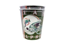Vasos Miami Dolphins NFL BRAX de 16 oz perfectos para barbacoas y tardes de Super Bowl
