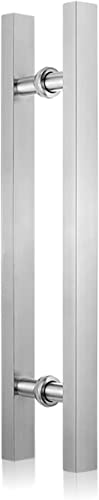 Manija Moderna de Barra de Empuje y tracción, manija para Puerta corrediza de Vidrio de 20, 30 y 40 Pulgadas, manijas de Empuje y tracción cuadradas Modernas para Puerta de Entrada para empr