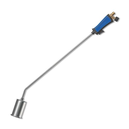 KEMPER - Sarchiatrice Pro Tubo da 5 m Bruciatore da 60 mm Accendino a gas + regolatore di propano incluso + carrello con ruote per la bombola del gas