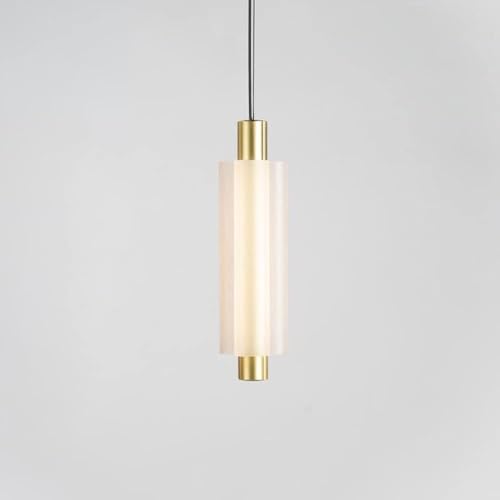 Suspension LED dorée de taille moyenne avec lustre suspendu et cordon réglable