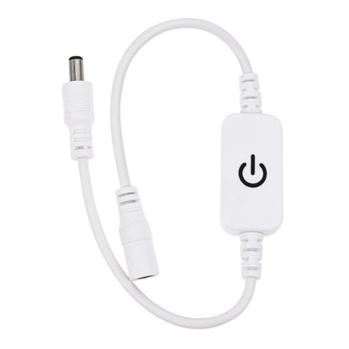 FIXOSHEE Interruptor Regulador Táctil para Luz LED Duradero y Fácil Uso Controlador para Tiras y Lámparas Energía Compatible con Luces de Pared y Enchufes