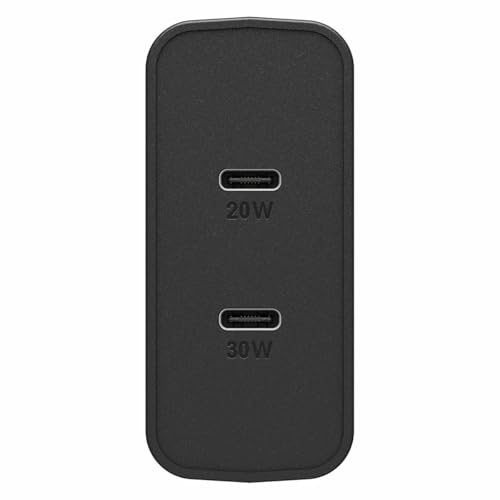 OtterBox 50W Dual Port Ladegerät, Schwarz – Ansicht 4