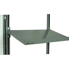 4-3BAS-16 Angled Cantilevered Shelf for Split 72" OCS, 16 Gauge Steel, Black, 32" Length, 16" Height