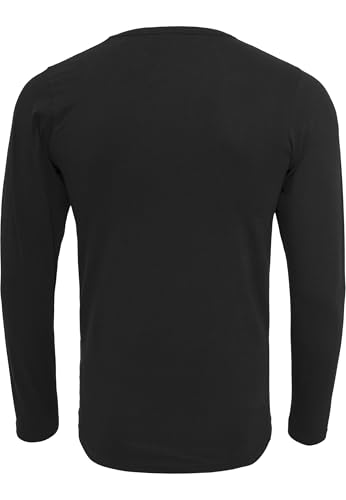 Miniatura 4 de Urban Classics Camiseta Ajustada Elástica Hombre Camiseta Manga Larga Negro