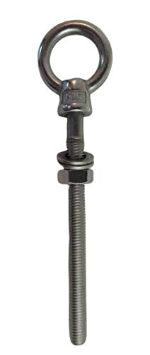 Image of US STAINLESS Stainless Steel 316 (Shape Type 307) M10 Lifting Eye Bolt 10mm x 120mm Marine Grade