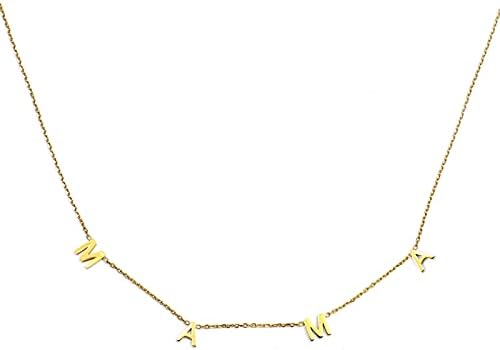 14K Gold Mama Necklace- First Mothers Day Gifts for New Mom - Hypoallergenic, Water-Resistant & Tarnish-Free - Momma Necklace for Women - For Mother to Be - Mama Gifts